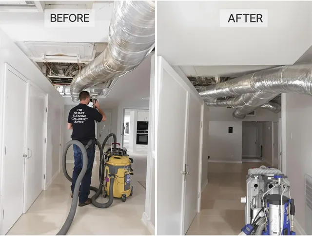 Medfield Air Duct Cleaning professional performing thorough air duct cleaning in Medfield